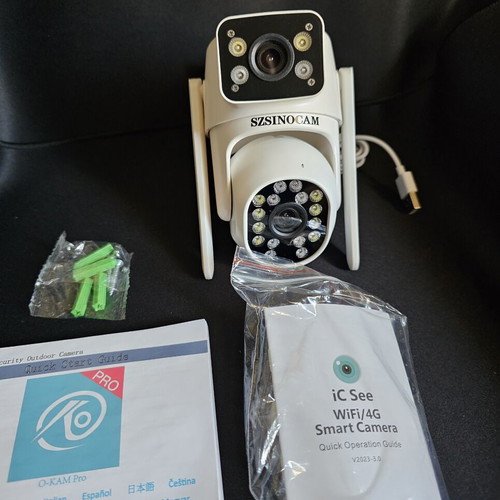 Wi-Fi Smart διπλή κάμερα καινούργια, λειτουργεί με εφαρμογή O-KAM Pro