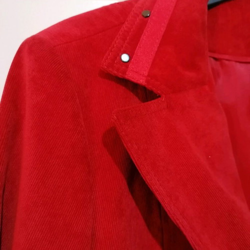 Kirsten blazer red fine corduroy size L like new