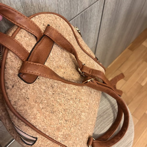 Cork women's backpack like new, beige and brown