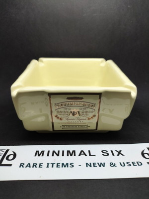 Karelias Ceramic Ashtray like new with classic gold tones