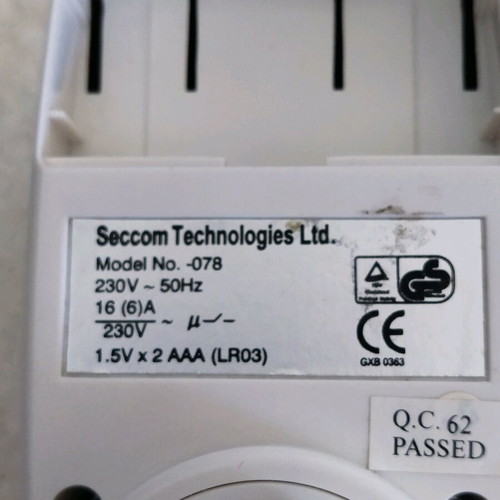 Seccom Technologies Ltd. digital timer like new