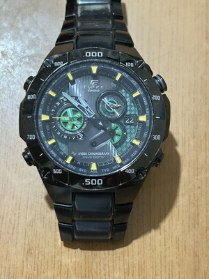 Casio Edifice Wave Ceptor EQW-M1100 solar black watch used
