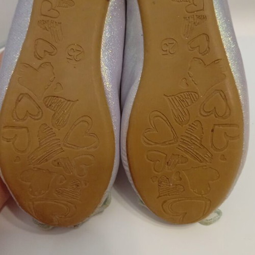 Girls' ballerina shoes size 25, like new, lilac glitter