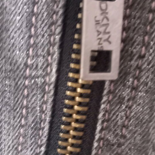 DKNY sleeveless denim jacket like new, oversized, long, gray