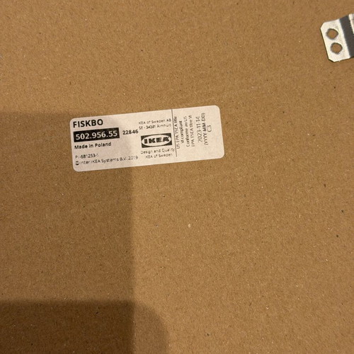 Pictures with frames black and white 50x70 used, set of 3 from Ikea
