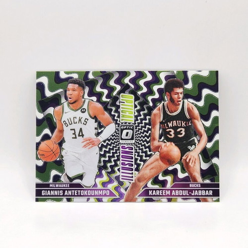 Panini Donruss Optic Illusions Giannis Antetokounmpo & Kareem Abdul Jabbar σαν καινούργιο
