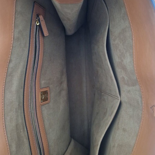MCM Munchen Tote in Visetos like new, brown, with dust bag