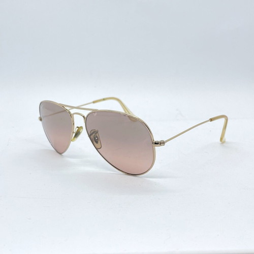 Ray-Ban Aviator RB3025 sunglasses used, pink and gold