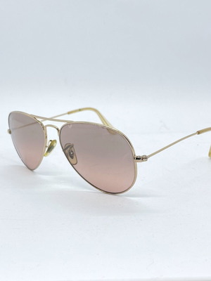 Ray-Ban Aviator RB3025 sunglasses used, pink and gold