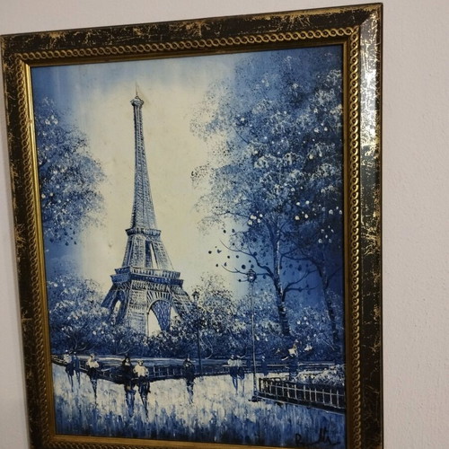 Painting used, dimensions 58x48