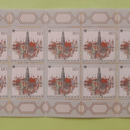 German stamps 1998 first day cover Bonn, pack of 10 mint