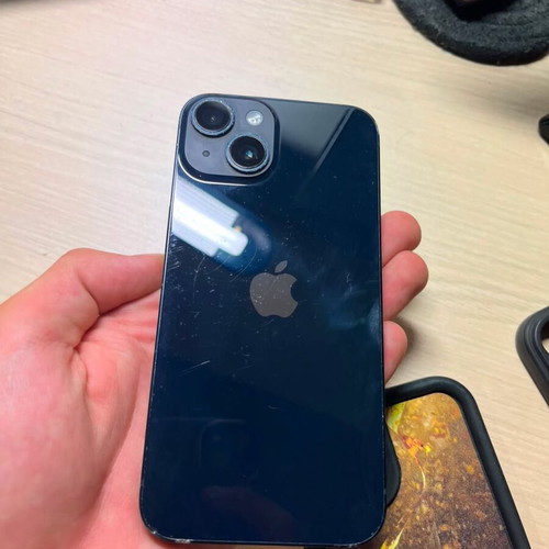 Apple iPhone 14 128GB Midnight with 4 cases and 4 screen protectors