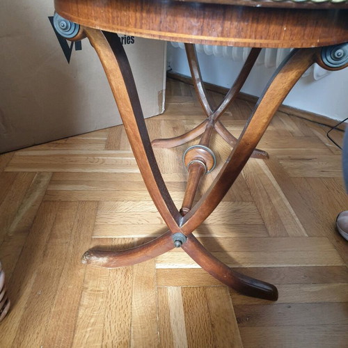 French antique coffee table used, 50x80x46 cm