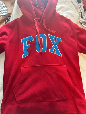 Fox hoodie size M like new, red