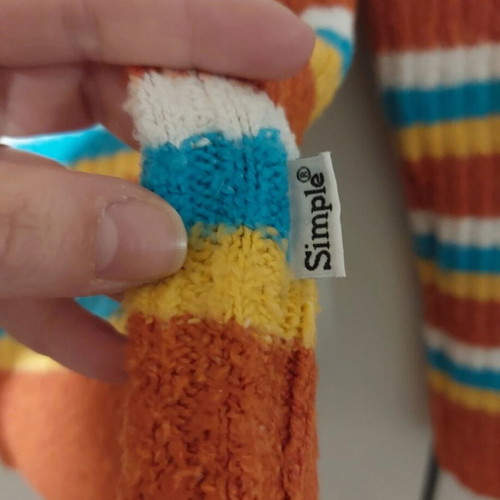 Simple colorful knitted turtleneck sweater