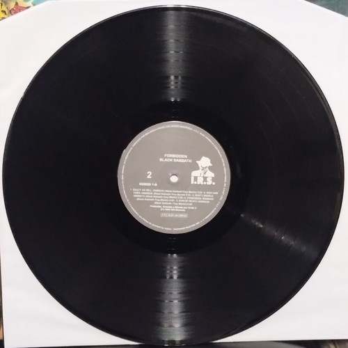 Black Sabbath Forbidden LP 2015 like new, signed by Tony Martin