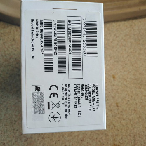 Huawei P Lite smartphone like new, 64GB memory
