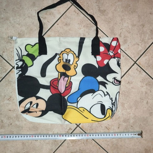 Disney tote shoulder bag like new, white multicolor