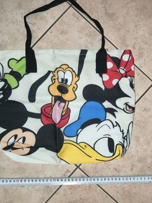 Disney tote shoulder bag like new, white multicolor