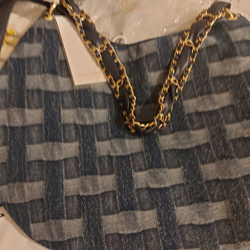 David Jones Sac épaule shoulder bag new, denim woven design