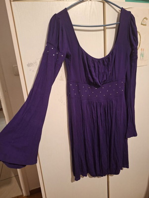 Dress Medium purple, viscose 90%, like new