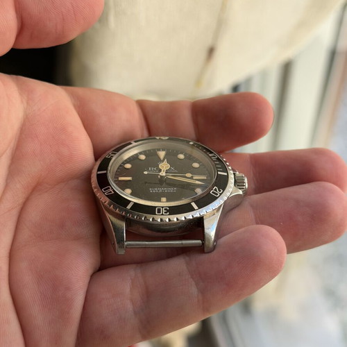 Rolex Submariner 5513 wristwatch used, serviced dial and bezel