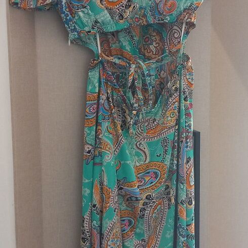 Paranoia colorful dress with back opening, like new, size M