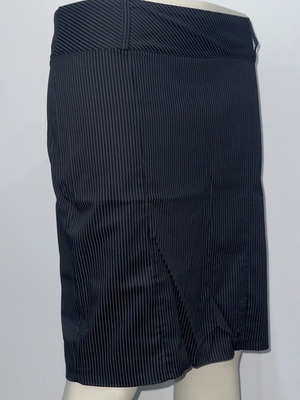 Pencil skirt black striped like new, size L