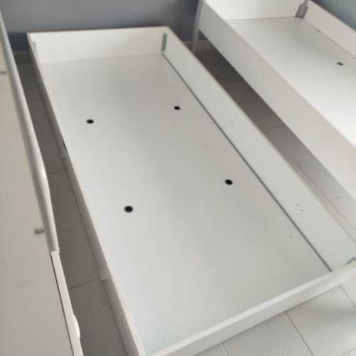Cilek Matadis Bunk Bed like new, width 90 cm, white gray with storage drawer or third bed