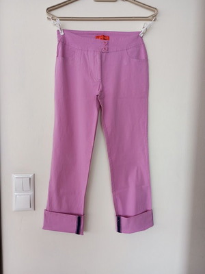 Women's cropped pants like new, purple, size M