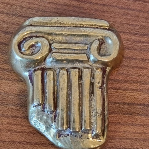 Bronze Ionic column used, old piece