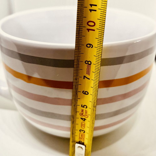 Butlers ceramic mug used with colorful stripes