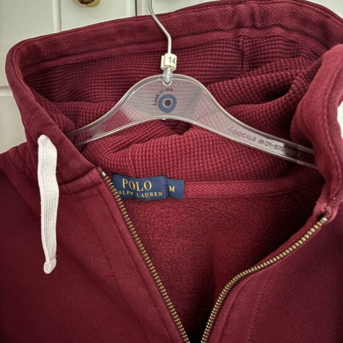 Polo Ralph Lauren men's hoodie like new, red, size M