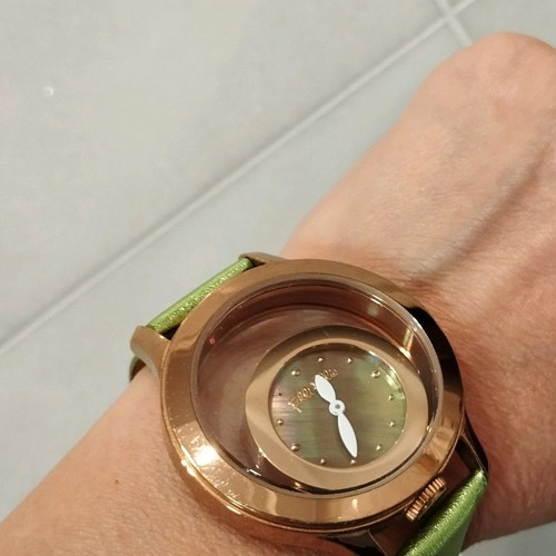 Folli Follie wristwatch used pink gold women's