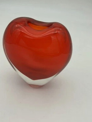 Murano Salviati Cuore Heart Collectible Vase like new