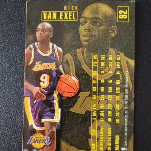 NBA Nick Van Exel 95-96 Card used, number 92