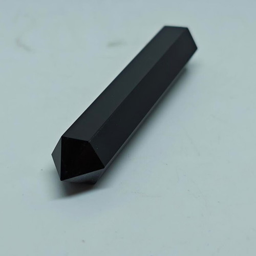 Obsidian Hexagonal Tower 7.5cm like new