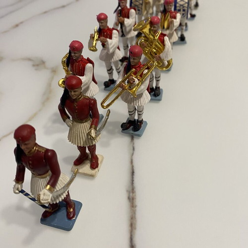 Athina Pal Evzones military figurines used