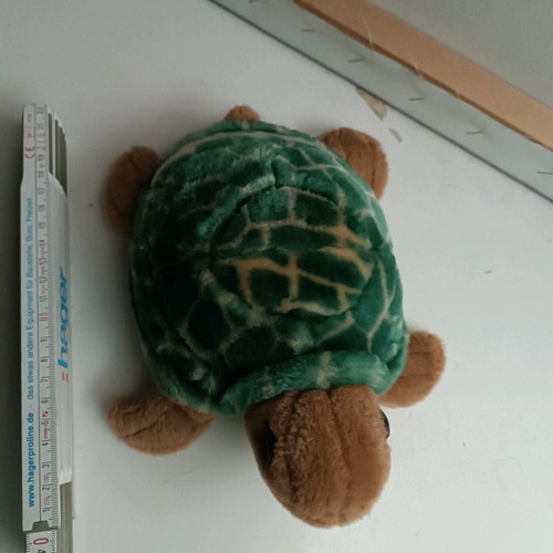 Plush turtle used