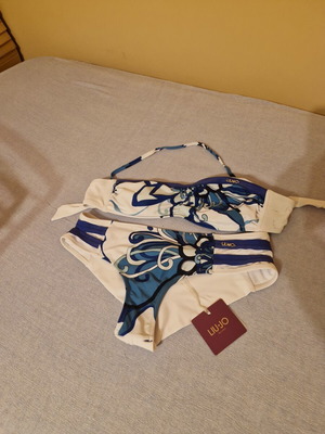 Liu Jo swimsuit new, size large, white and blue