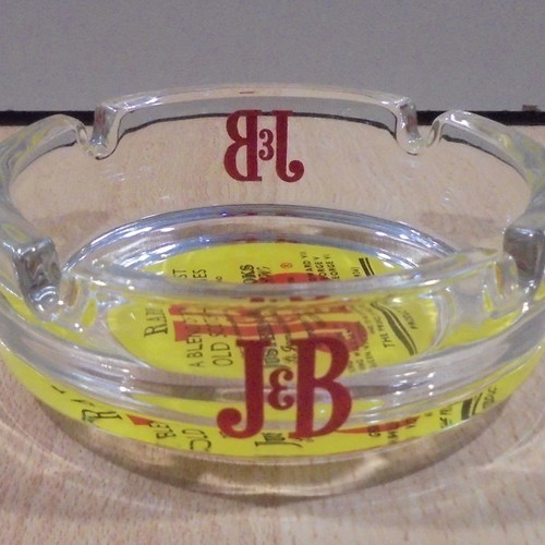 J&B Scotch Whisky promotional glass ashtray like new