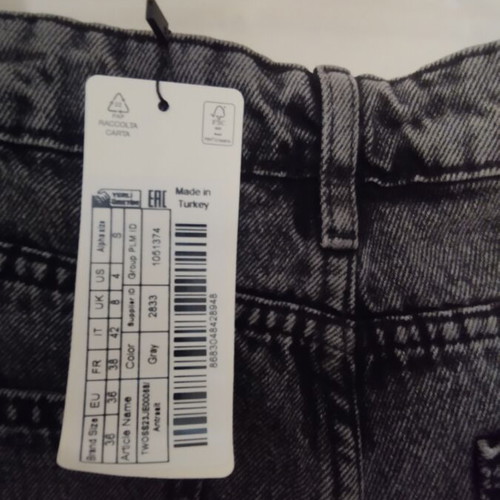 Wide leg jeans Trendyol, black, size M 38 10
