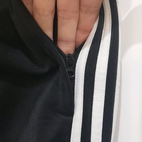 Adidas women's tracksuit new, black with white stripes, size M