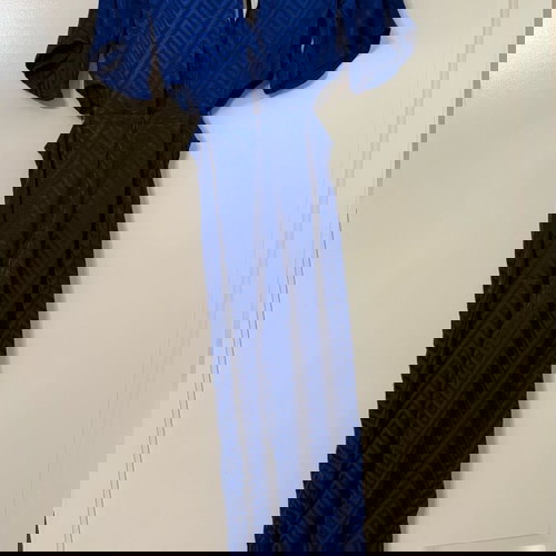 Μπλε ρουά ολόσωμη φόρμα cut out XS