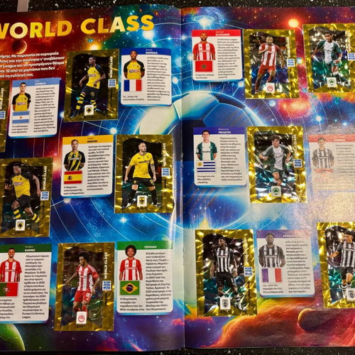 Panini Super League 2024-25 album used, 100% complete