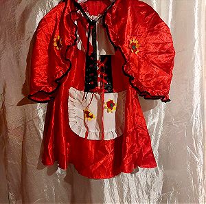 Αποκριάτικη στολή "Κοκκινοσκουφίτσα" ~ one size