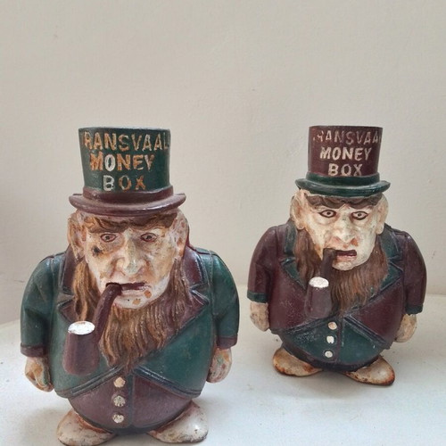 Collectible money boxes used, cast iron, old from 1910