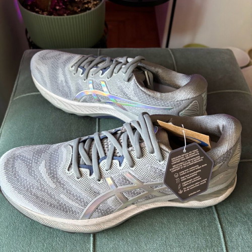 Αθλητικά παπούτσια ASICS GEL-NIMBUS 23 PLATINUM καινούργια, γκρι ασημί, μέγεθος 43,5