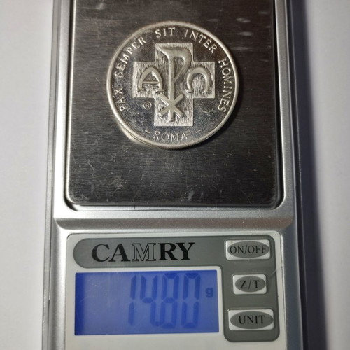 Vatican Silver-Plated Medal of Value 1978 used