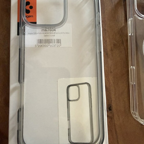 iPhone 16 Pro Max cases, pack of 4, silicone, transparent